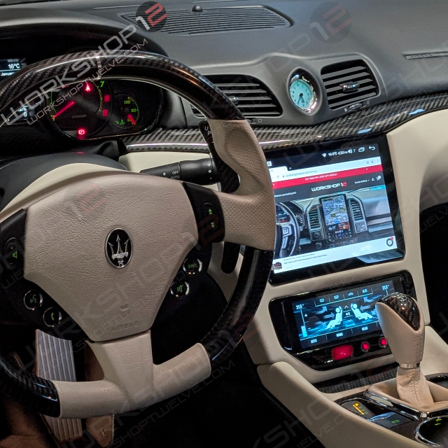 Maserati GranTurismo 2007-2017 Workshop 12 Screen + Digital Climate Control (Bundle) Workshop 12