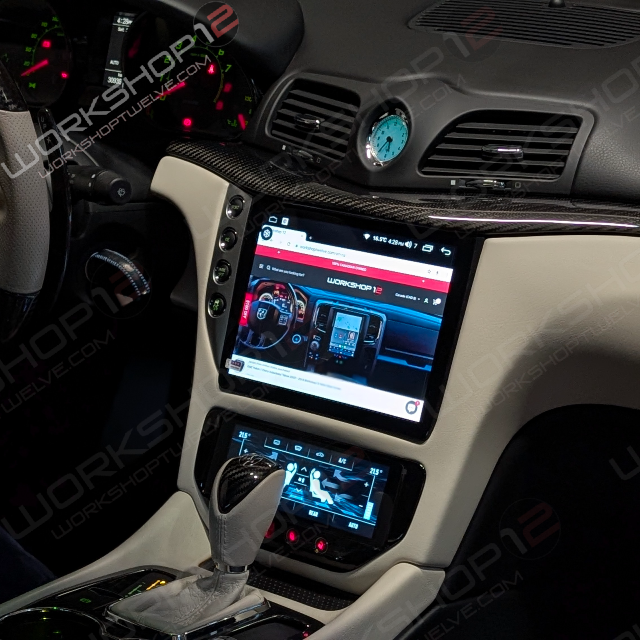 Maserati GranTurismo 2007-2017 Workshop 12 Screen + Digital Climate Control (Bundle) Workshop 12