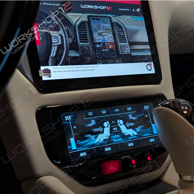 Maserati GranTurismo 2007-2017 Workshop 12 Screen + Digital Climate Control (Bundle) Workshop 12