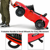 Maserati Licensed Kids Ride-On Car with RC Remote Control, LED Lights, and MP3 Player - Red