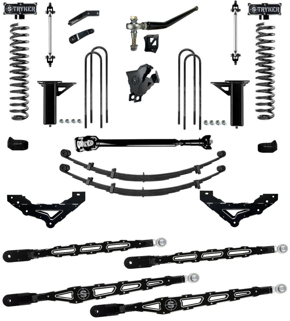 FORD 4-LINK LIFT KIT - LONG ARM F250 F350 F450 F550 Stryker Off Road Design