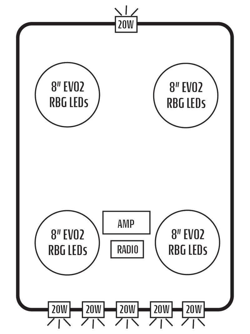 2014-20 Can-Am Commander MAX / 2014-18 Maverick MAX Stereo Tops (4-Seat)