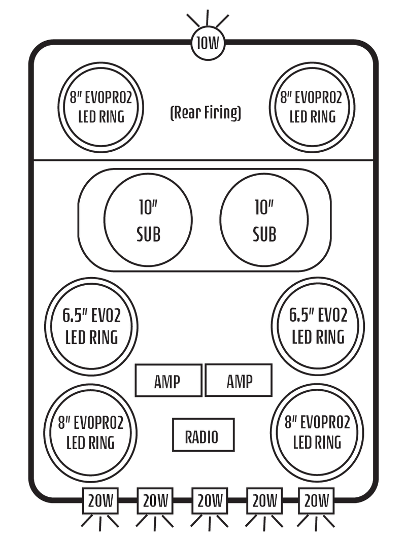 2014-20 Can-Am Commander MAX / 2014-18 Maverick MAX Stereo Tops (4-Seat)