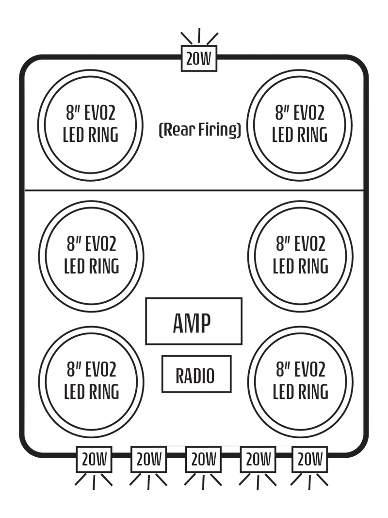 2014-20 Can-Am Commander / 2014-18 Maverick Stereo Tops (2-Seat)