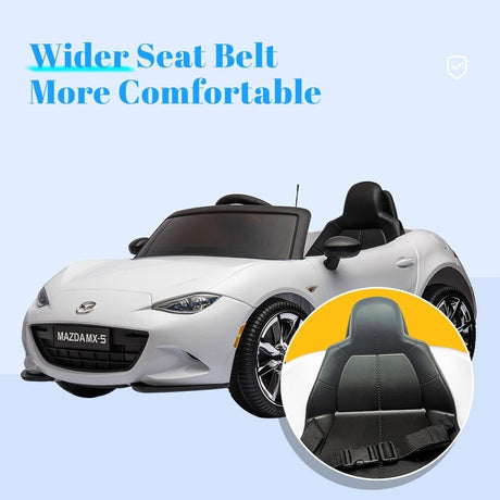 Mazda Licensed 12V Ride-On Car for Kids with Remote Control