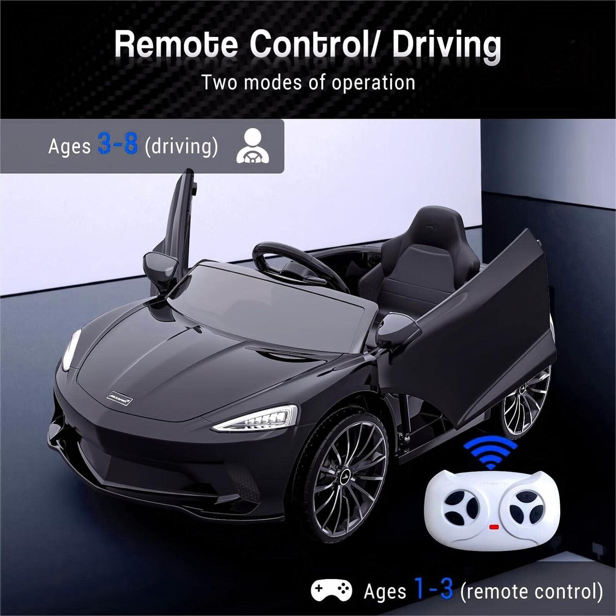 McLaren Ride On Car for Kids: Electric Toy with Remote Control - Officially Licensed 12V Gift