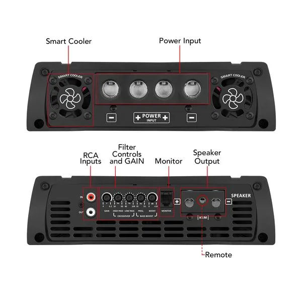 Taramps MD8000.1 8000W RMS Full Range Amplifier 1-Ohm Taramps