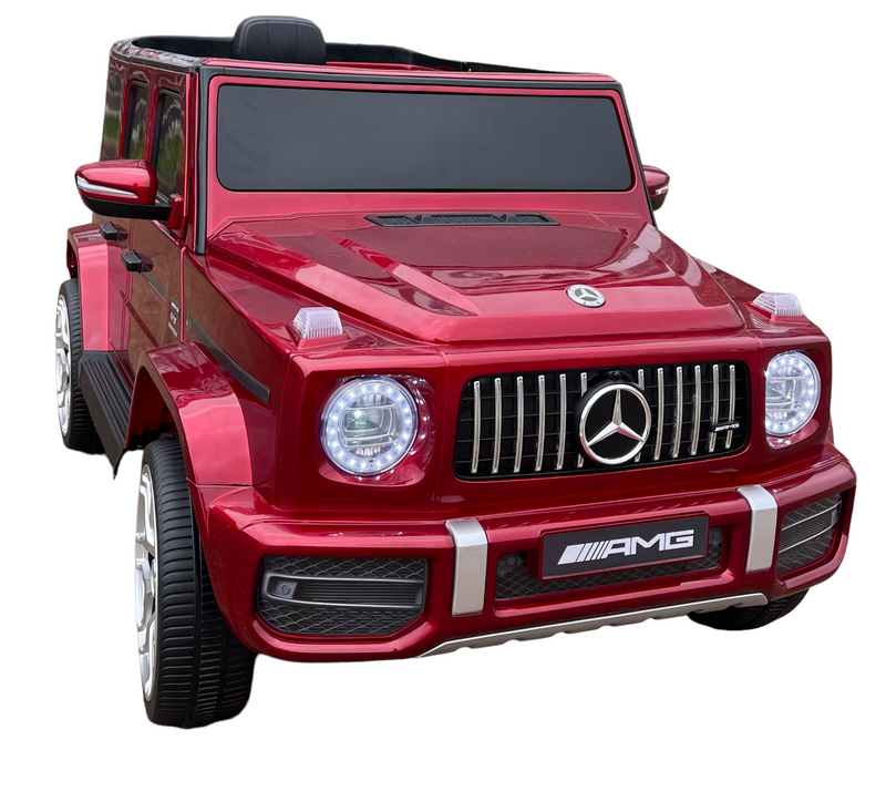 Mercedes Benz 12V Electric Kids Ride-on Car with Remote Control and MP3 Player in Burgundy, White, and Yellow