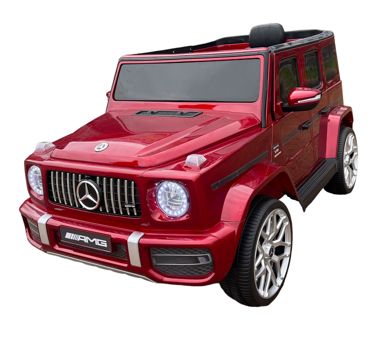 Mercedes Benz 12V Electric Kids Ride-on Car with Remote Control and MP3 Player in Burgundy, White, and Yellow