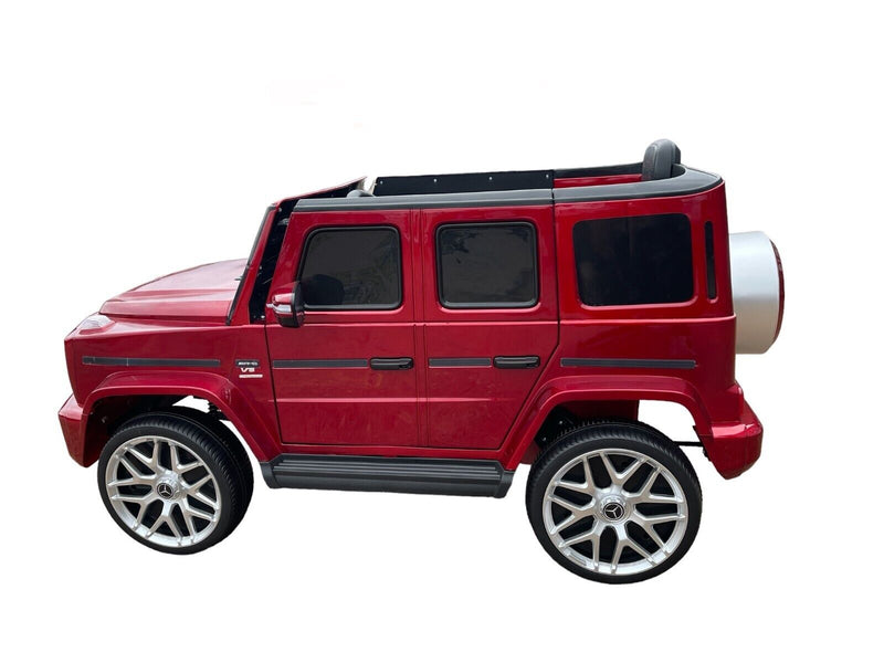 Mercedes Benz 12V Electric Kids Ride-on Car with Remote Control and MP3 Player in Burgundy, White, and Yellow