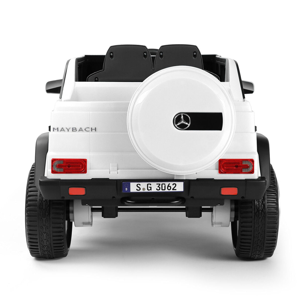 Mercedes-Benz 12V Kids Ride On Car with Music, LED Lights, Bluetooth, and Remote Control