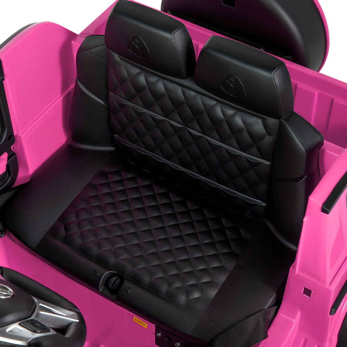 Mercedes-Benz G Wagon 12V Electric Kids Pink Ride On Car with LED Lights, Music, and Remote Control - Pink