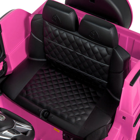 Mercedes-Benz G Wagon 12V Electric Kids Pink Ride On Car with LED Lights, Music, and Remote Control - Pink