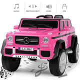 Mercedes-Benz Electric Ride On Car for Kids - 3 Speeds, LED Lights, Bluetooth, and Remote Control