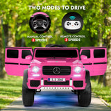 Sparkle and Cruise: 12V Pink Electric Ride-On Truck with Music, LED Lights, and Remote Control for Girls
