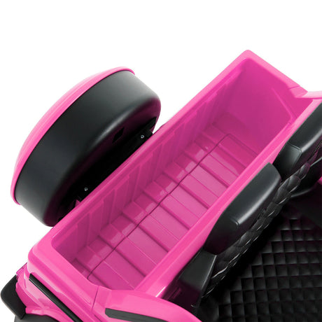 Sparkle and Cruise: 12V Pink Electric Ride-On Truck with Music, LED Lights, and Remote Control for Girls