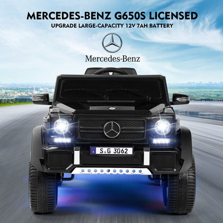 Mercedes-Benz Electric Ride-On Car for Kids with Lights, Music, and Remote Control - 12V