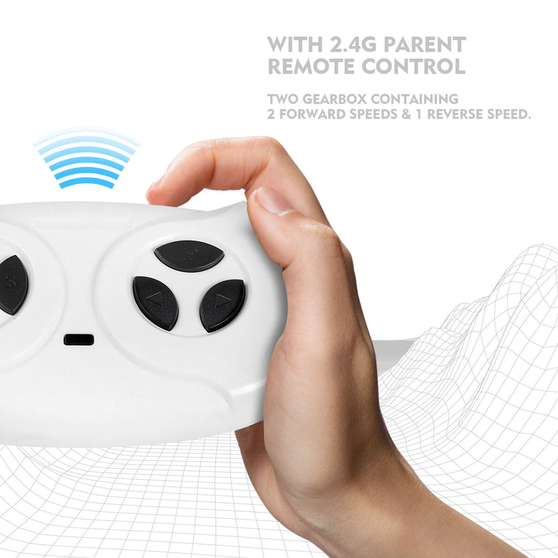 Mercedes-Benz Electric Ride-On Car for Kids with 3 Speeds, LED Lights, and Remote Control - Black