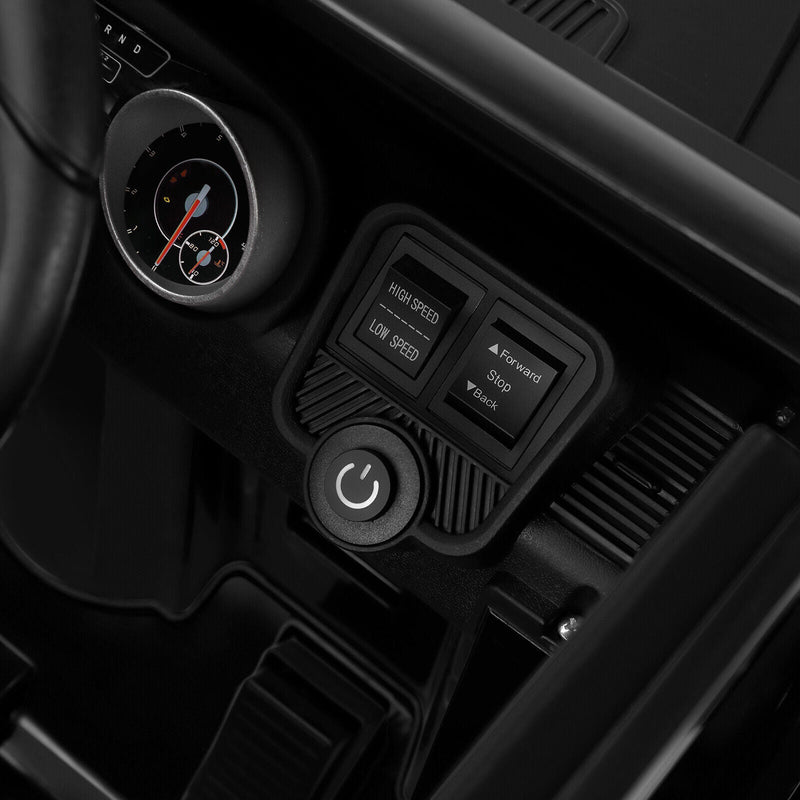 Mercedes-Benz Electric Ride-On Car for Kids with 3 Speeds, LED Lights, and Remote Control - Black