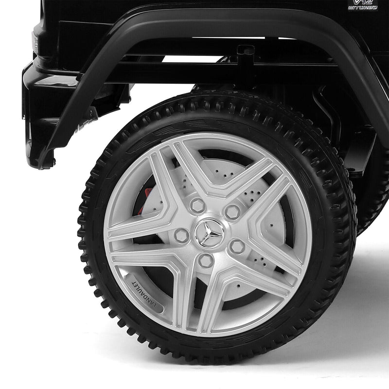 Mercedes-Benz Electric Ride-On Car for Kids with 3 Speeds, LED Lights, and Remote Control - Black