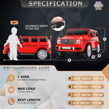 12V Licensed Mercedes-Benz G500 Electric Ride-On Car for Kids with Remote Control