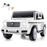 Licensed Mercedes-Benz G500 4WD Kids Ride-On Car with Remote Control and LED Lights - 12V
