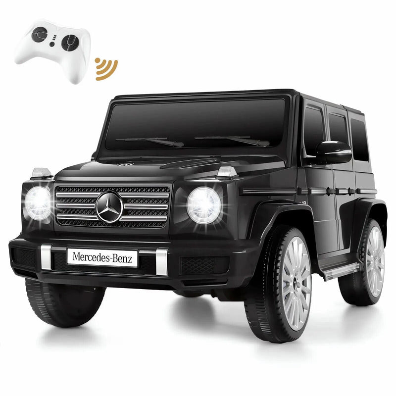 Mercedes-Benz Licensed G500 Electric Ride-On Toy Car with Remote Control and LED Lights for Kids