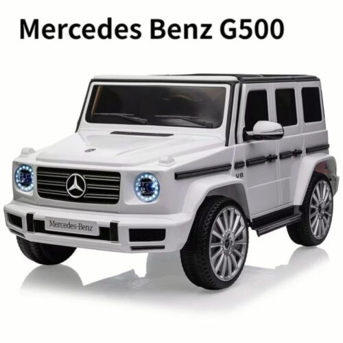 Mercedes-Benz G500 Licensed Electric Kids Ride-On Car with Remote Control and LED Lights - 12V