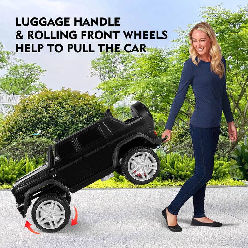 Mercedes-Benz Kids Ride-On Car with 3 Speeds, LED Lights, Music, and Remote Control - 12V Battery Powered