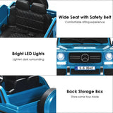 Mercedes-Benz Kids Ride On Car with RC Control and Trunk - 12V Navy