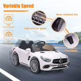 Licensed Mercedes Benz Kids Ride On Car with Remote Control - 12V Electric Battery Powered