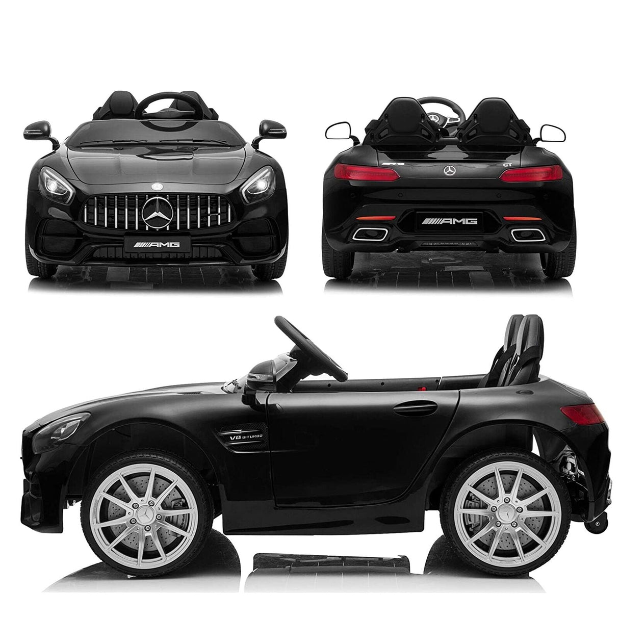 Mercedes-Benz Licensed 2 Seater Electric Ride-On Car with Remote Control for Kids