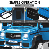 Mercedes-Benz Licensed 12V Kids Ride On Car with RC Control and Trunk in Navy