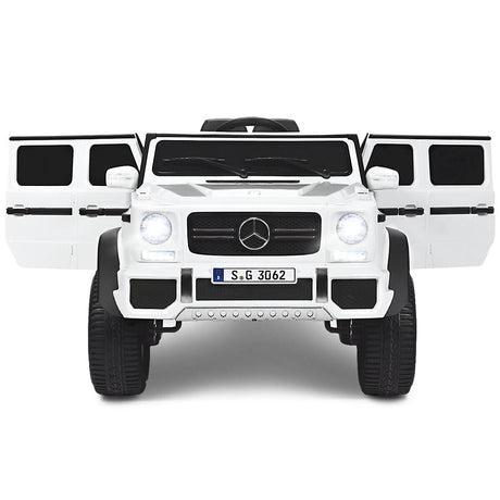 Mercedes-Benz Licensed 12V Kids Ride On Car with RC Control and Trunk in White