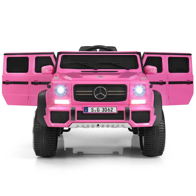 Mercedes-Benz Licensed 12V Pink Ride On Car for Kids with RC Control and Trunk