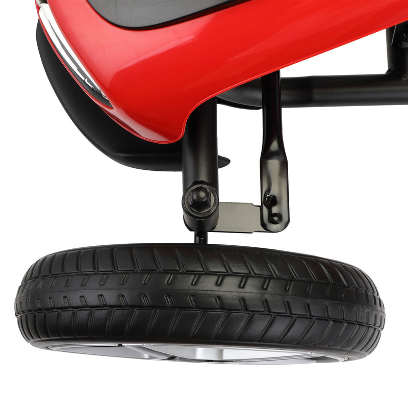 Mercedes Benz Licensed Go Kart for Kids with Horn and Music - Red, Ages 3+