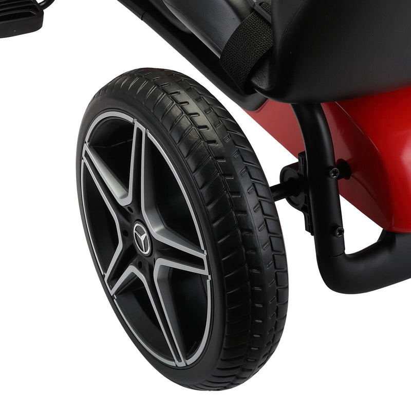 Mercedes Benz Licensed Go Kart for Kids with Horn and Music - Red, Suitable for Ages 3 and Up