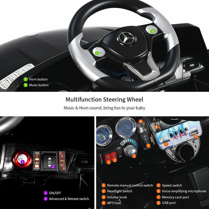 Mercedes Benz ML350 6V Licensed Ride On Car with MP3 and Remote Control for Kids