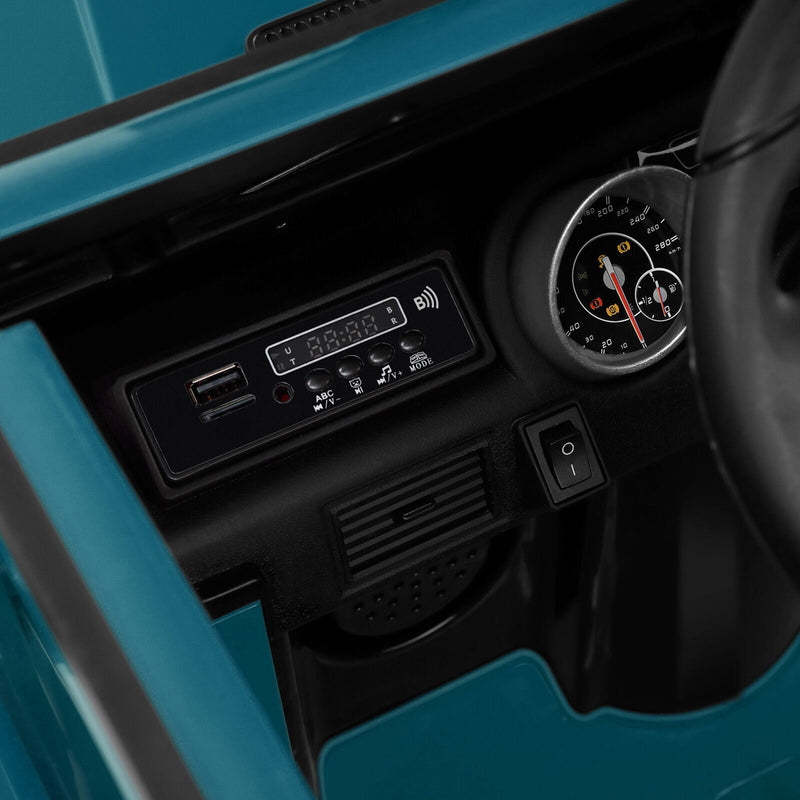 Mercedes-Benz Toy Truck Ride-On Car for Kids with LED Lights, Music, and Remote Control - 12V Blue Battery Powered