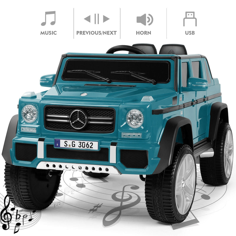 12V Electric Mercedes-Benz Kids Ride On Car with Remote Control, Lights, and Music