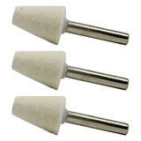 1/4" Felt Polishing Bobs: 3 Pack