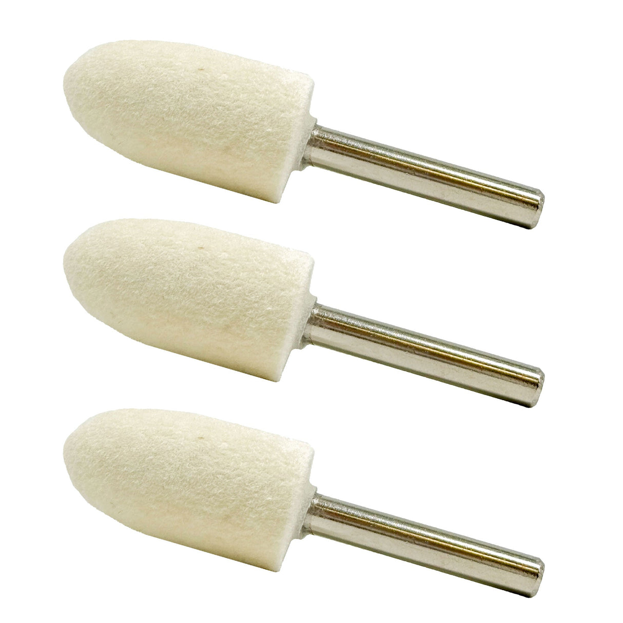 1/4" Felt Polishing Bobs: 3 Pack