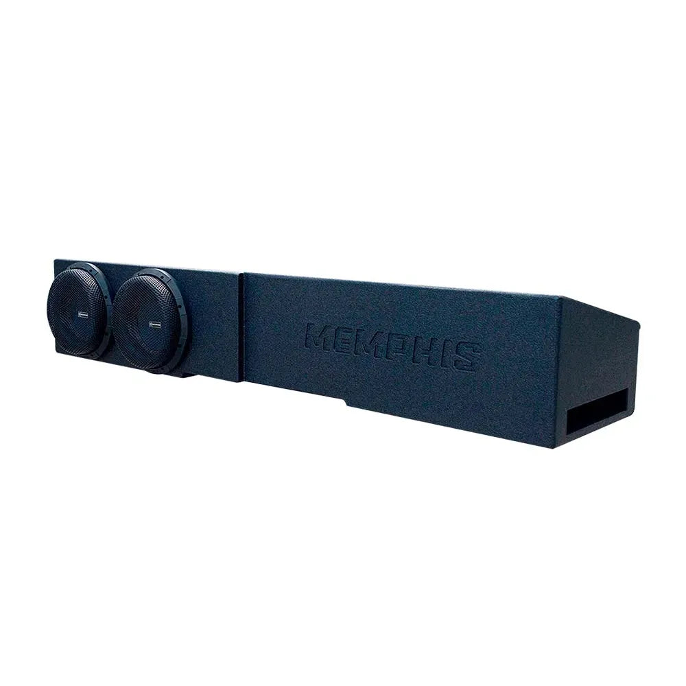 Memphis MJMECHEV8D1V2 Dual 8" Loaded Enclosure GMC Crew Cab 2007+ Memphis Audio