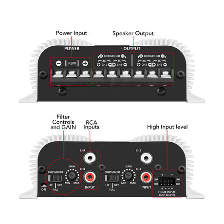 Taramps HD 3000 2 OHM + TS 400x4 2 OHM Car Audio Amplifier COMBO Taramps USA