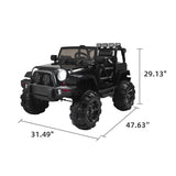 MP3 Remote Control Electric Ride-On Truck for Kids - 1 Seater with Battery Power