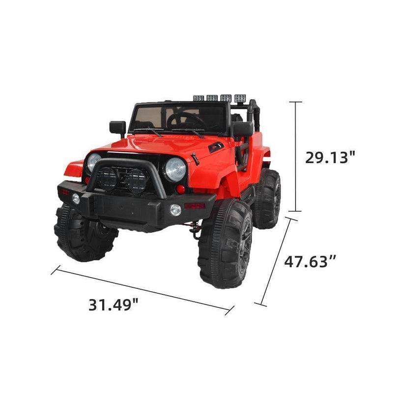 MP3 Remote Control Electric Ride-On Truck for Kids - 1 Seater with Battery Power