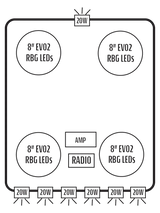2015+ Kawasaki Mule Pro-FXT Stereo Tops (4-Door) Kawasaki