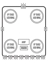 2015+ Kawasaki Mule Pro-FXT Stereo Tops (4-Door) Kawasaki