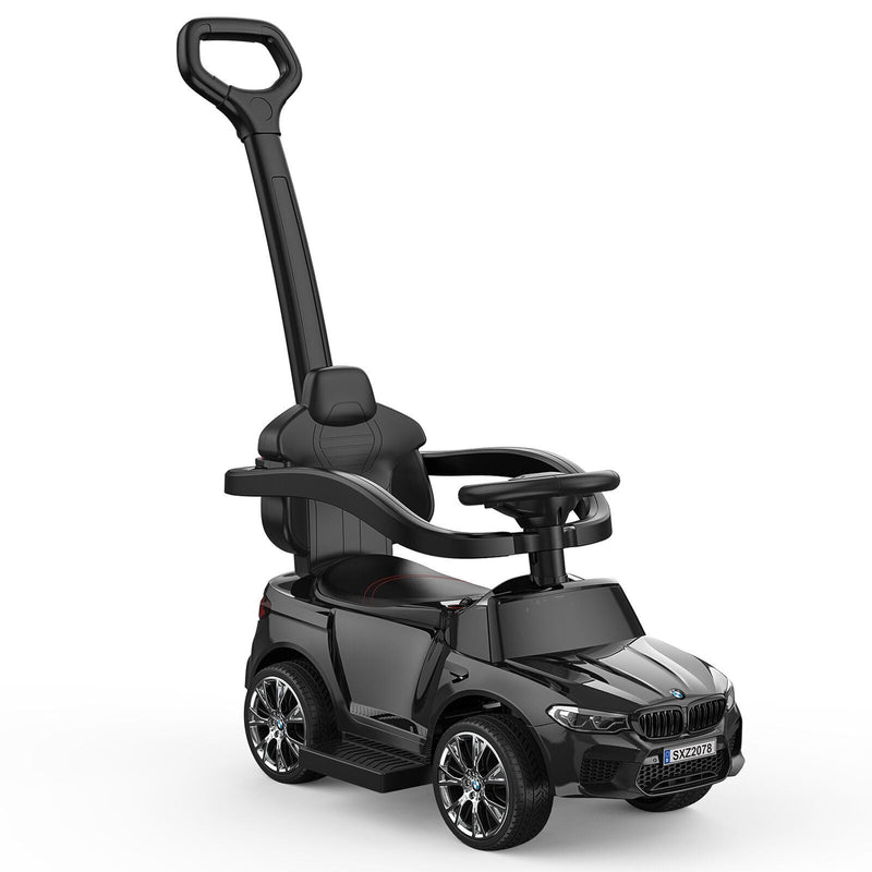 Music-Infused Ride-On Car with Safety Bar for Toddlers and Kids