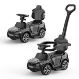 Music-Infused Ride-On Car with Safety Bar for Toddlers and Kids